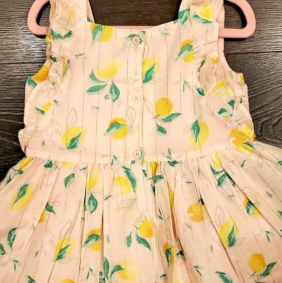 [OshKosh] Flutter Sleeve Lemon Dress - Picture 9 of 10